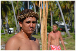 polynesien lanceur de javelot